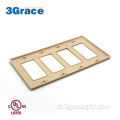 4 Gang Standard Standard Outlet Wall Plate